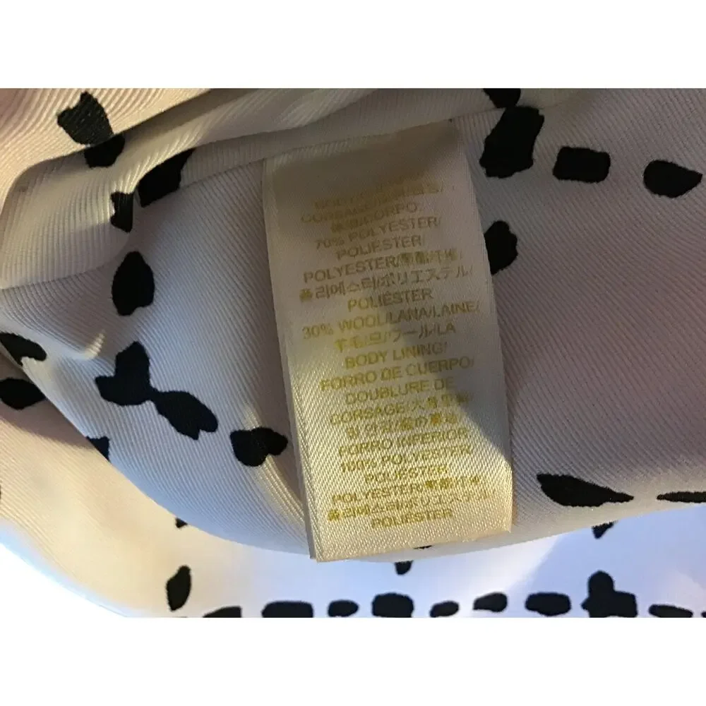 Kate Spade NY Hot Pink Bow Neck Wool Blend Coat Women’s Size M